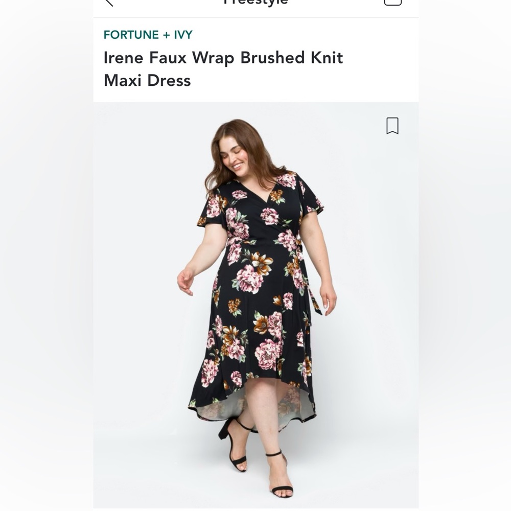 Fortune and ivy wrap dress new with tags